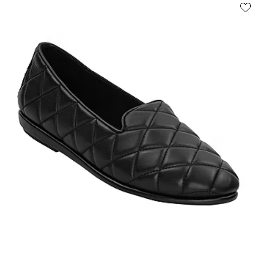 AEROSOLES Black Quilted Women's Loafers